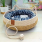 Removable Woven Cat Bed Upholstery Sleeping House Cat Scratch Floor Rattan Wear-resistant Washable Cat Cave Pet Supplies