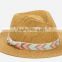 paper braid fedora hat