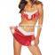 2015 OEM order for XMas Cheap Velvet Sexy Cute Christmas Costumes