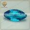 Wuzhou cheap gemstone bule glass beads for fashion diamonds