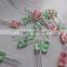 Diffused Green 5mm Oval Led diode 110 / 60 degree viewing angle