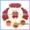 Mitaloo MT0002 Latest Design Beads Necklace African Beads Jewelry Set