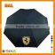 High quality automatically open folding black umbrella
