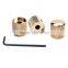 3pcs Gold Metal Dome Style Electric Guitar Bass Knobs With Wrench