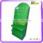 Full green colour cardboard socks peg display racks