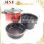 MSF-6427 Carbon Steel Pasta Pot With Strainer Pasta Steamer Set Heat Resistant Painting on Body Non Stick Coating in Pasta