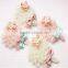 High quality cute chiffon flower with bowknot, ice cream chiffon rose trim, handmade large accessorise for baby girls headband