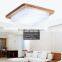 Concise Rubber Wood Acrylic Lampshade Home Commercial LED Electrodeless Dimming Ceiling Light