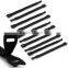 Black Reusable Back to Back Hook And Loop Wire Cable Tie