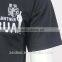 black color polyester 200gsm silkscreen printed man polo t-shirt