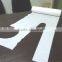 Disposable white LDPE apron