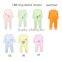 100% Cotton Jersey Baby Clothing With Legs With Cut Embroidery