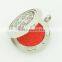 Trendy red fiber diffuser pad,essential oil diffuser locket pads