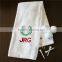 Solid color embroidery golf towels with grommet and hook