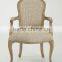 French style upholstered armchair(CH-859-OAK)