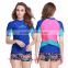 2016 top selling sun protection waterproof short sleeve surfing wetsuit cloth