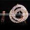 Fancy jewelry wholesale gold plated zinc alloy rhinestone wedding scarf clip brooch