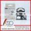 12mm Blk on White compatible label tape for EPSON LW300 LW400 label printer SS12KW