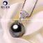 Jewelry Stores 9--10mm Saltwater Tahitian Black Pearls Pendant for Sales