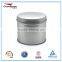 plain round tin box, empty tin can, tea tin canister