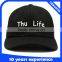 High Quality Black Baseball Caps Bulk Custom 6 Panel Baseball Cap