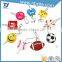 Factory price Eco-friendly beautiful customized novelty PVC Portable Key cap/key Tag