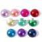 18mm Sew On Cabochon ,Flatback Sewing Beads Round Rhinestone Acrylic For Clothing Jewelry Finding mix color