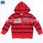 (A3205)Red 2-6Y Nova kids clothes stripe kids zipper hoodie jacket children boys hoodie wholesale kids apparel