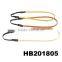 assorted thick colored plaited human hair elastic hair bands wholesale
