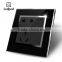 Wallpad Black Waterproof Acrylic Glass 110~250V 2 Gang Wall Switch and Electrical 5 2 Pin Triple Austrilia Wall Socket 220V Quality Choice