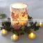 ivory WAX 3 inch height flicker led pillar candles