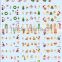 2015 HOT Sell BLE Series Christmas Water Transfer Decals Christmas Nail Rrt Sticker