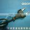 Korea 2pin power cord with plug