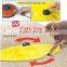 2016 new battery operated toy cat yellow undercover fabric moving mouse cat's meow