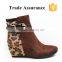 sexy wedge heel boots
