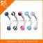 Acrylic Barbell Jewelry Curved Eyebrow Ring Body Jewelry Piercing Fake Eyebrow Piercing