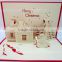 Christmas House with Snow Greeting 3d pop up card