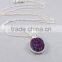 Sterling Silver Druzy Gemstone necklace