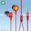 animal design soft PVC pattern catoon earphone