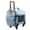 hot selling travel trolley pet bag /pet luggage animal trolley bag