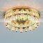 Crystal beaded MR16 GU5.3 round recessed clear ball crystal beads downlight with 2 layer gold iron metal