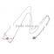 Pink zircon design 925 sterling silver lucky double horseshoe necklace