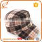 British lattice Flannel warm high crown military captain cap/hat