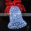 2016 New Products Colorful Lighted Christmas Bells Motif Light for Outdoor Decor