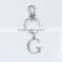Wholesale Factory Stainless steel accessory keychain and keyring with G