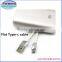 2016 new usb2.0 falt Type C cable, TPE aluminum Type C usb data cable