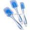 Wilton 570-1121 Easy Flex 3-Piece Silicone Spatula Set, Blue