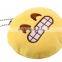 Plush Emoji Keychain/Free Sample Custom Emoji Key Chain Strap Different Emoticon Plush Emoji Keychain/Embroidery Emoticon