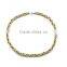 316 L stainless steel jewelry two tone byzantine chain necklace