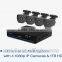 Zmodo Private design QR code scan two-way audio 1080P IP Camera 4CH NVR sPoe System